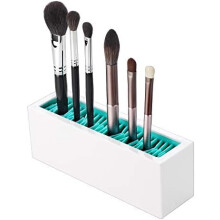 Porta pennelli per il trucco, organizer per pennelli da trucco, supporto per asciugatura ad aria, contenitore pratico per pennelli, eyeliner e altri
