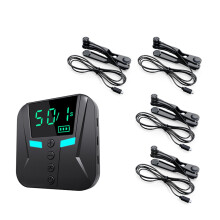Dispositivo capacitivo de toque automático na tela para dispositivos móveis, com frequência ajustável e indicadores recarregáveis tipo C.