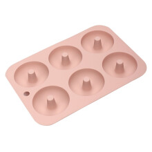 Stampo antiaderente in silicone per ciambelle – Stampo grande per bagel, ciambelle, prodotti da forno senza glutine e vegani – Adatto al forno,