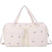 Quilted Rabbit Pattern Tote Bag 18.9x8.7x10.2in