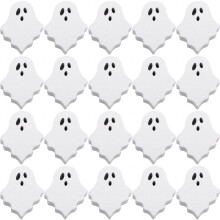 20 buc Halloween Temă Mărgele din lemn vrac cu gaură mare Fantomă Mărgele din lemn Spacer pentru Halloween Bijuterii Confecționare Acasă