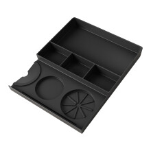 Silikon-Kaffeetampermatte, hitzebeständig, rutschfest, Espresso-Tamperstation mit Siebträgerhalter für Barista-Werkzeuge