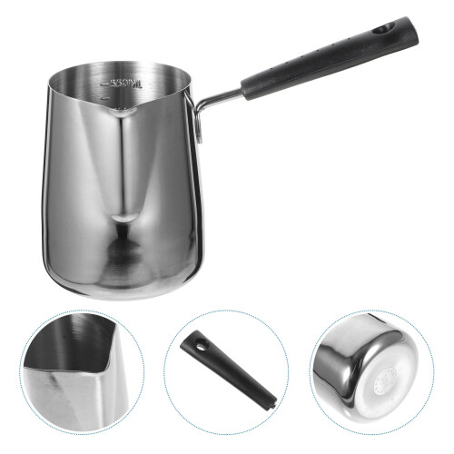 Jarra para Espumar Leite e Espresso em Aço Inoxidável com Grande Capacidade (1 unidade)
