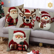 Set di 4 federe natalizie da 45x45 cm (18x18 pollici).