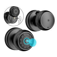 4-in-1Smart Door Knob, Fingerprint Door with App Control, Smart Fingerprint Door Lock with Keypad, for Home,Office