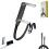 Carregador de celular lateral com suporte e cabo trançado de 240 W. 1