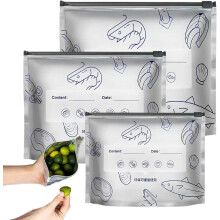 Herbruikbare opbergzakjes van aluminiumfolie met ritssluiting, 30 stuks