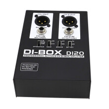Direct Injection Box Dual Channel Balanced for Studio