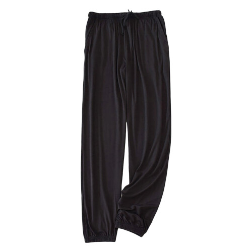 Leichte Herren-Stretch-Pyjamahose mit elastischem Bund