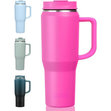 113 cl isolerad tumbler med handtag och sugrör