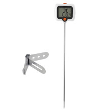 Digitales Zuckerthermometer mit Topfclip, 25 cm Sonde, Sofortanzeige, 180 drehbares LCD-Display, zum Kochen, Backen und für die