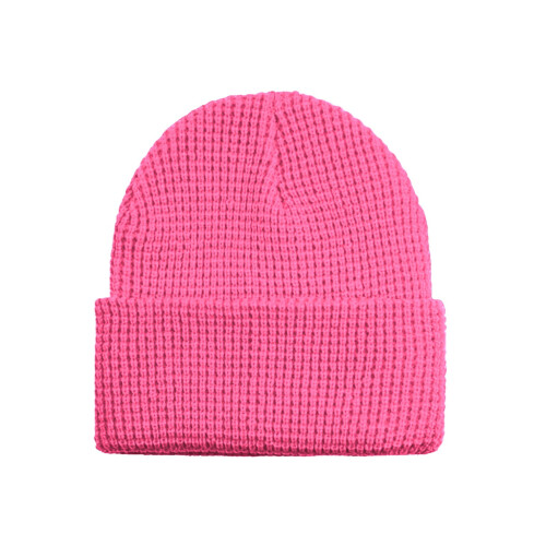 Unisex πλεκτό σκουφάκι με σχέδιο waffle – Μαλακό ελαστικό θερμικό καπέλο