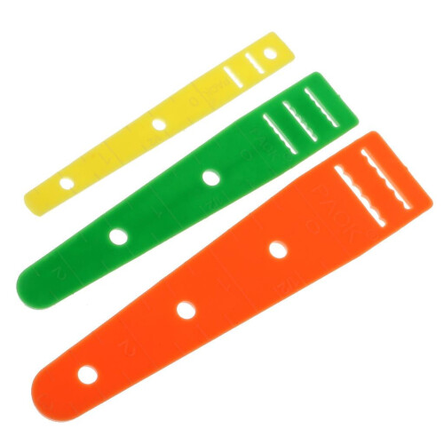 3 Pieces Plastic Elastic Guides Glides Threader 7.5mm, 8.7mm & 1mm Threading