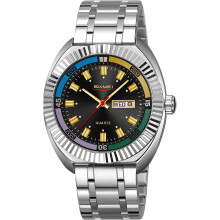 Modieus zakelijk herenhorloge van roestvrij staal met quartz uurwerk, datumvenster, grote wijzerplaat, lichtgevende wijzers, waterdicht, stijlvol en