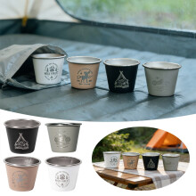 Lot de 4 verres à shot de 50 ml en acier inoxydable – Espresso, vin, bar, camping, fête (Convient à un usage domestique/restaurant)