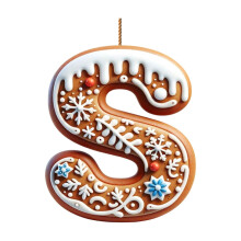 Colorful 2D Christmas Tree Letter Ornaments – Reusable Alphabet Baubles for Festive Xmas Tree Decoration, Compatible with Standard Tree Hooks