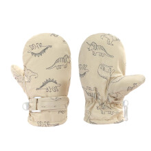 AWZXDE Adorable Winter Mittens for Toddlers and Babies with Prints for Boys and Girls Khaki,6-24 Months