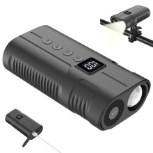 Frontlyktkamera for sykkel, HD-actionkamera for sykkel, oppladbar LED-frontlykt for nattkjøring, tilbehør til elsykkel, terrengsykkel