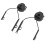 2PCS Nylon Headset Adapter Arc Rail Black 75g 6