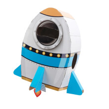 Astronaut Rocket Carrying Cardboard Box Model Performance Astronaut Toy for Kids