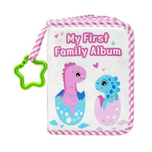 2024 New Photo Album for Baby Animal Pattern Family Photo Album With Star Hook Holds 17 Photos Soft Cloth Cover Keepsake Record Book for Kids