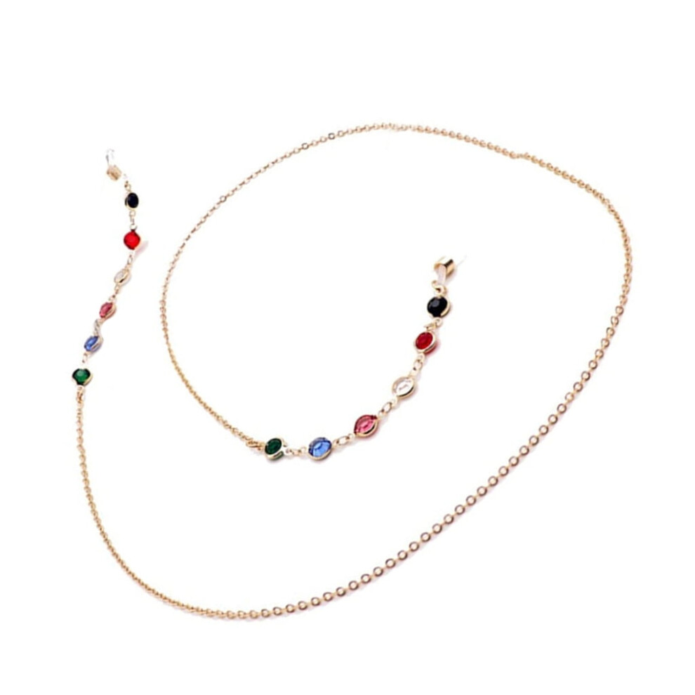 Golden Hollows Beaded Sunglasses Chain Reading Glasses Lanyard Eyewears Strap Rope