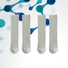 Girls Socks Cotton Grey 2 Pairs Mid-calf Length