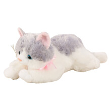 Lifelike Interactive Cat with Realistic Meow & Gentle Music – Cuddly Soft Stuffed Animal for Kids, Toddlers – Soothing Comfort & Imaginative