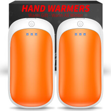 2 Pack Hand Warmers Rechargeable, Portable Electric Hand Warmers, USB 2 in 1 Handwarmers, Outdoor/Indoor/Warm Gifts for Men Women