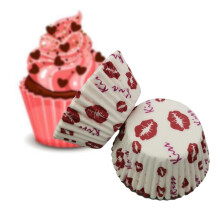 100 Count Cupcake Liners Cupcake Cups Standard Size Muffins Liners Papers Baking Cups Wrappers Greaseproof for Party Wedding (Red)