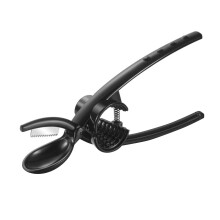 2-in-1 Nut Cracker - Nutcracker Tool, Heavy Duty Nut Crackers for All Nuts, Aluminum Alloy Nut Crackers for All Nuts Lobster, Crab, Nut Black