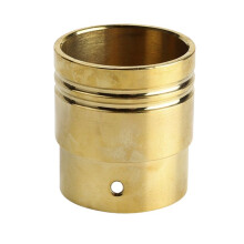 Universal Motorcycle Brass Drilled Exhaust Port Exhaust Tip Exhaust Pipe End Cap for Most 1-3/4inch Pipe Interiors