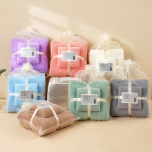 Bath Towel and Wash Cloths Set: 1* Bath Towel +1* Hand Towel, 100%Polyester, Highly Absorbent & Fade Resistant