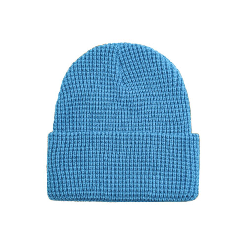 Unisex πλεκτό σκουφάκι με σχέδιο waffle – Μαλακό ελαστικό θερμικό καπέλο,