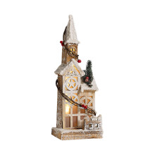 Christmas Nativity LED Luminous Wood House, Mini Luminous Decorative for Christmas Festival Desktop Decoration Gifts,Decorative Lights