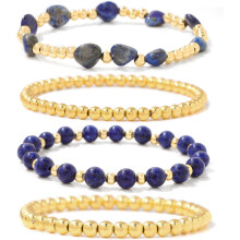 Gold Beaded Bracelets for Women Gold Bracelet Stack Natural Stone Bracelet Healing Bracelet