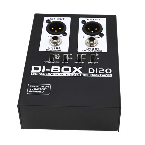Active Direct Box 2-Channel with Ground Lift