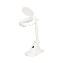 Stolová lampa s lupou, 3+12 dioptrií, 6500K, 6W, biela