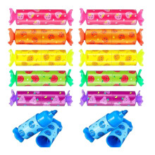 Set of 12 Cartoon Candy Shape Highlighter Pen 12 Color Highlighter Marker Pen for Journaling Scrapbooking Color Coding
