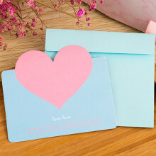 10 PCS Valentine's Day Heart Cards (3.8") with Envelopes & Bags – for Anniversaries, Weddings, Birthdays, Kids' Classroom Exchange & Decor