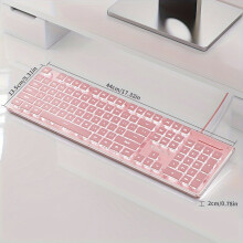 All-metal 104-key wired keyboard with silent switches
