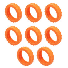 8Pcs Reusable Luggage Caster Covers Silicone Wheel Protectors Prevent Noise Scratches Fit Most Spinner Wheels