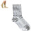 Metallic Silk Ribbed Socks Unisex Laminated 1 Pair 1