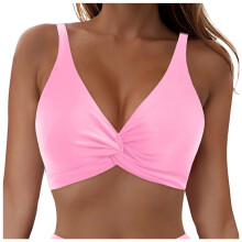 Heltäckande bikiniöverdel för kvinnor, utan nederdel, push up-baddräkter, sport-bh, baddräkter, toppar