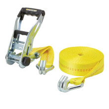 Yellow RatchetX Tie Down Strap 2 in x 27 ft 3333 lb SWL 1