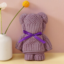 Coral Fleece Bear Towel Ultra Soft Absorbent Bath Towel