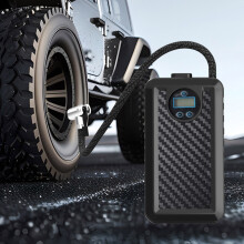 Portable Tire Inflator with Digital Display, Auto Shutoff & 35L/min Speed—Wireless/Corded, ABS, Compatible with Car/Motorcycle/Bike