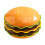 Ceramic Hamburger Plates and Bowls Sets, Novelty Stackable Burger Dinnerware Set 1