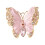 Butterfly brooch enameled crystal 1 piece 1