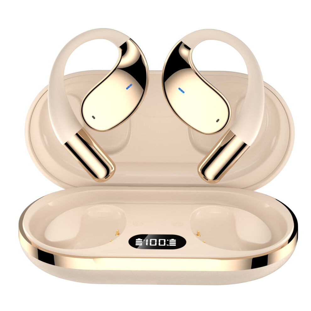 Eloriorz Open-Ear Bluetooth 5.3 Headphones: 100H Playtime, HiFi Sound, LED Display, Noise Reduction Mic â Lightweight, Comfort Fit, Compatible with-image-OPC-PS88NNY-NEW